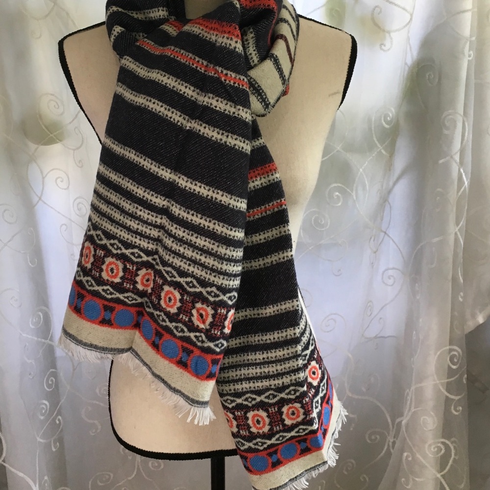 Fringed Wrap Around Blanket Scarf